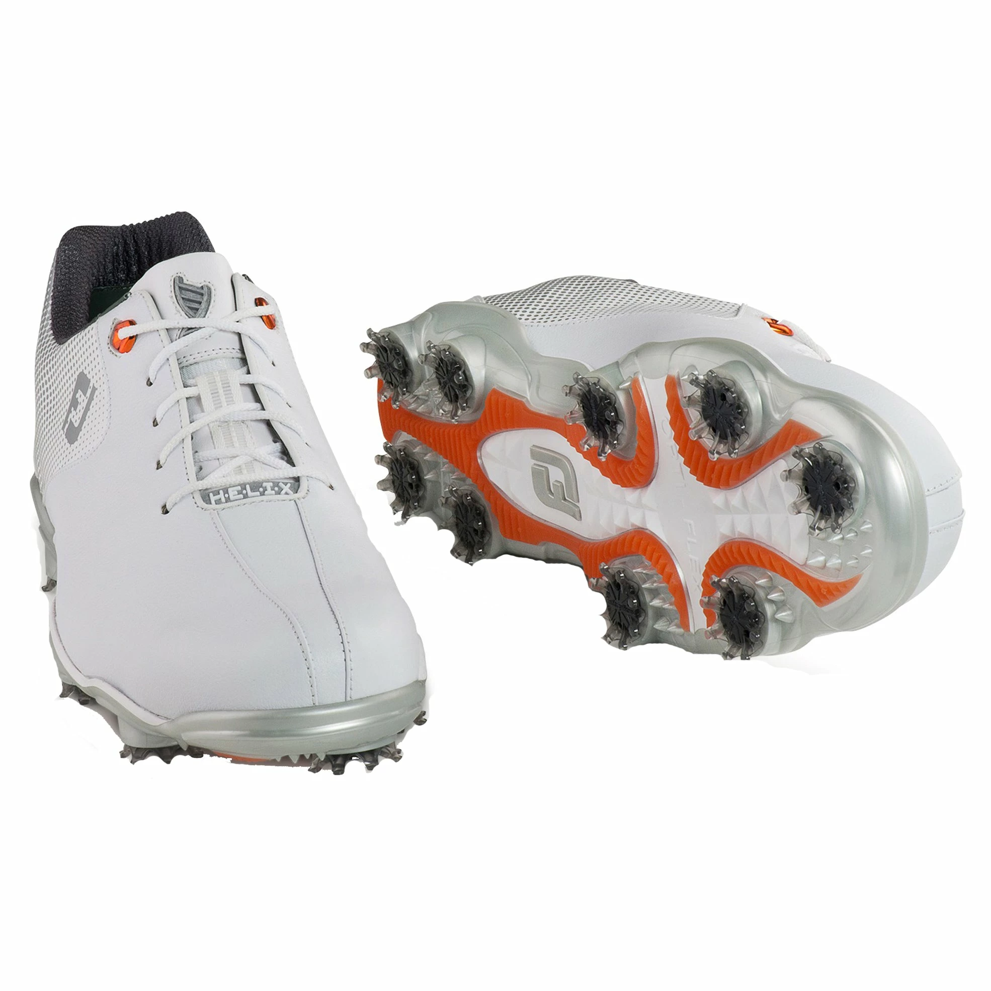 FootJoy D.N.A. Helix White Mens Golf Shoes 4 FootJoy D.N.A. Helix White Mens Golf Shoes - Image 2