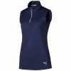 PUMA Golf Puma Mock Womens Sleeveless Golf Shirt -Golf Apparel Shop 577929 06PEACOAT 5a623e69 9de6 4674 bc7b 2a7453321451
