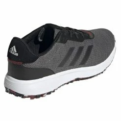 Adidas Golf Adidas S2G Spikeless Mens Golf Shoes -Golf Apparel Shop 85034 BLACKGREYSCAR 3