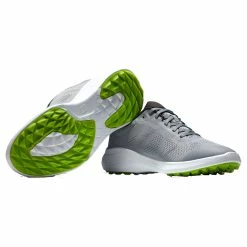 FootJoy Flex Grey-White Mens Golf Shoes -Golf Apparel Shop 85222 GREYWHITE 3