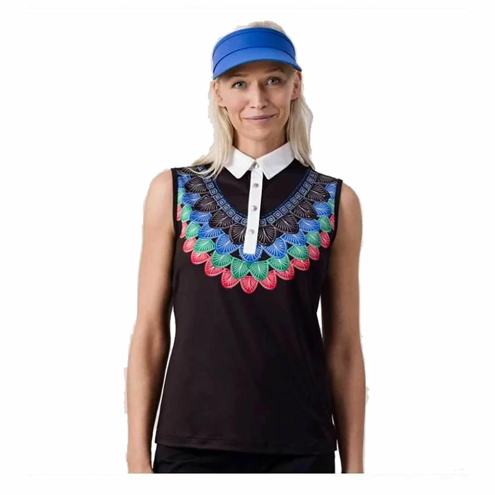 Daily Sports Sevil Geometric Womens Golf Polo 3 Daily Sports Sevil Geometric Womens Golf Polo