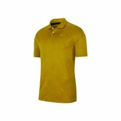 Nike Golf Nike Vapor Jacquard Mens Golf Polo -Golf Apparel Shop AV4176 393SAFFRON