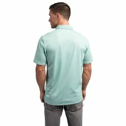 TravisMathew Classy Mens Golf Polo -Golf Apparel Shop CLASSY HTHBERYLGREEN 2