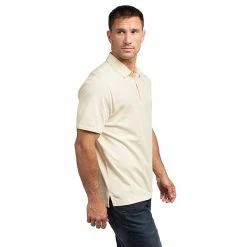 TravisMathew Classy Mens Golf Polo -Golf Apparel Shop CLASSY HTHPALEBANANA 1