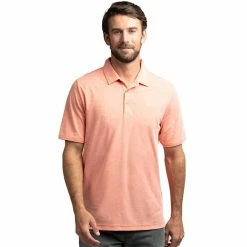 TravisMathew Classy Mens Golf Polo -Golf Apparel Shop CLASSY HTHRPERSIMMON b852fea8 192a 4712 892d 379ffdcd3688