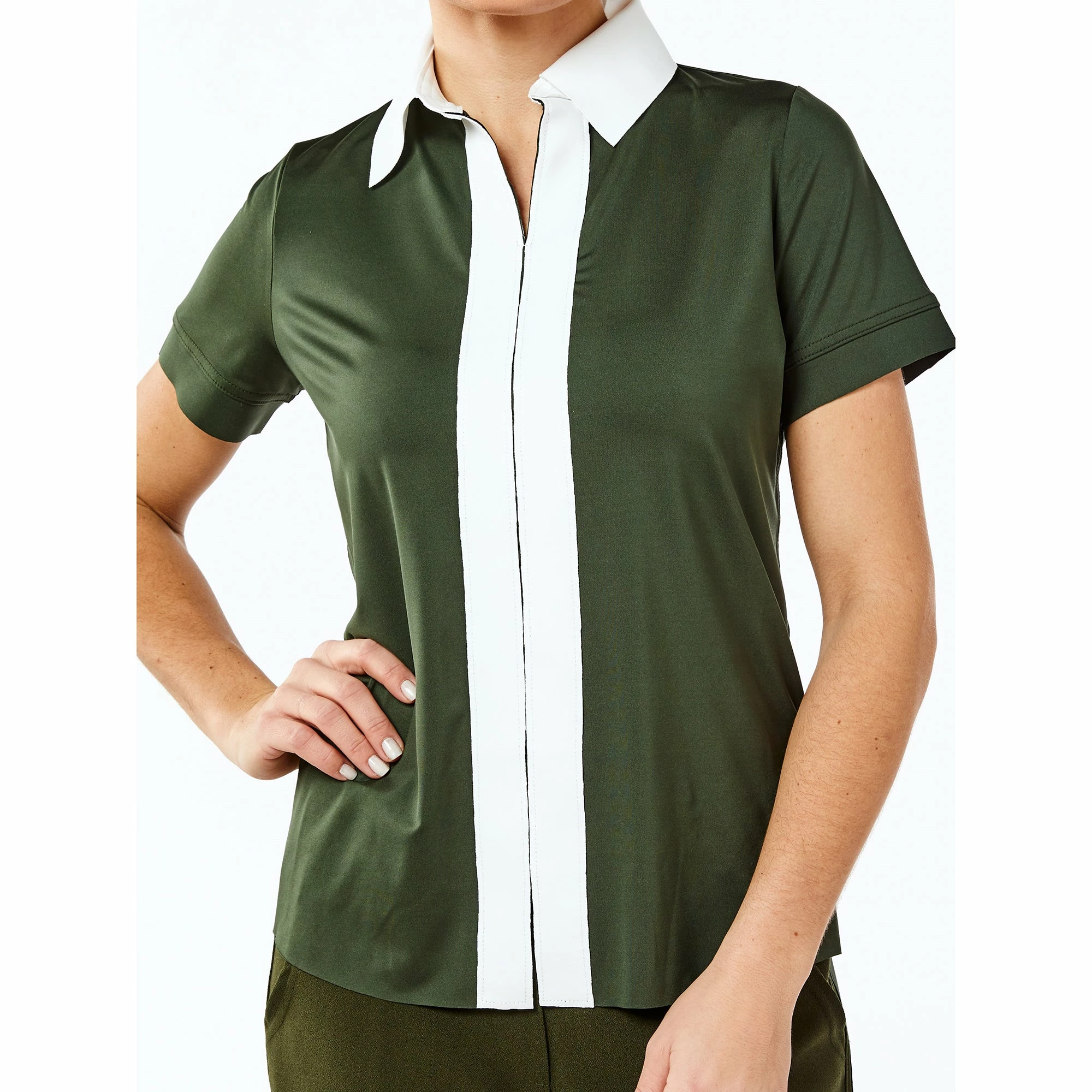 Belyn Key Contrast Womens Short Sleeve Golf Polo 7 Belyn Key Contrast Womens Short Sleeve Golf Polo - Image 5