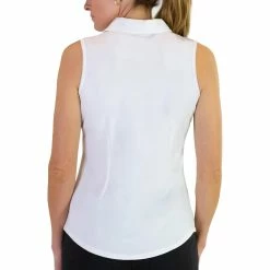JoFit Jacquard Sleeveless Womens Golf Polo -Golf Apparel Shop UT122 WHTWHITE 2