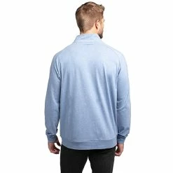 TravisMathew Zachary Mens Golf 1/2 Zip 21 TravisMathew Zachary Mens Golf 1/2 Zip -Golf Apparel Shop ZACHARY HTHLIGHTBLUE 2